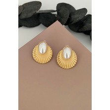 Nuva Atelier Veyra Pearl Gold Küpe