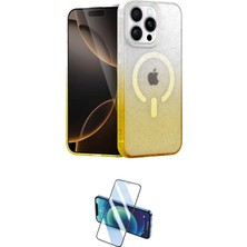 Teknoparkx Ieg™ Iphone 14 Pro Kılıf Eksen Minimal Özel Seri - Siyah 3D Antistatik Cam Ekran Koruyucu Tkn