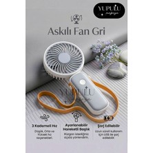 Yupulu Askılı Mini Fan Taşınabilir El Fanı – Boyundan Askılı Şarjlı Mini El ve Masa Fanı Soğutucu 4 Renk
