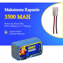 Ümit Maker Bobsweep Dustin Plus Robot Süpürge 3500 Mah Batarya