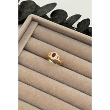 Nuva Atelier Vintage Muse Bordo Yüzük