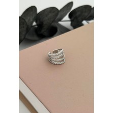 Nuva Atelier Nyxen Silver Kıkırdak Küpe