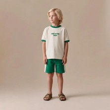 Poala Kids Sloganlı Takım Erkek Çocuk Alt Üst Takım