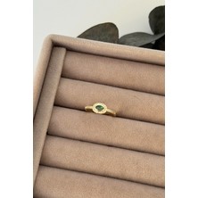 Nuva Atelier Yeşil Taşlı Yüzük