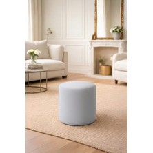 Arles Home - Lugo Gri Silindir Puf