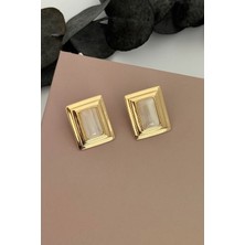 Nuva Atelier Arch Beyaz Küpe