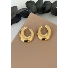 Nuva Atelier Cres Gold Küpe