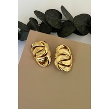 Nuva Atelier Interlock Gold Küpe