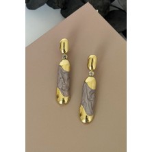 Nuva Atelier Lustre Gri Küpe