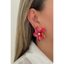 Nuva Atelier Petal Pembe Küpe