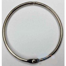 Pileli Store Pilelistore Kilitli Yuvarlak Halka, 5cm - 100 Adet