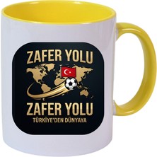 Kırmızı-Beyaz Özel Grafik Baskılı Kupa Bardak