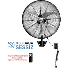 Farken 50cm Uzaktan Kumandalı Endüstriyel Vantilatör 130 W Güçle Sessiz Çalışma Özelliği