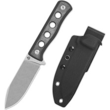 QSP Knife Qsp Canary | Siyah Mikarta Sap | CR8MO2VSI(DC53) Çelik Bıçak | QS155-B1