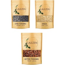 Lalezen 1000 gr Chia Tohumu + 1000 gr Keten Tohumu + 1000 gr Kinoa - Bitkisel Form