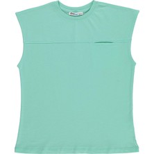 Civil Boys Basic Sıfır Kol 10-13 Yaş Tişört - Yeşil