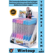 Wintoup #kalem Dezenfektan Kolonya Dolum Hazneli Hijyenik Şık Şeffaf Gövde Sprey Hazneli Tükenmez Kalem