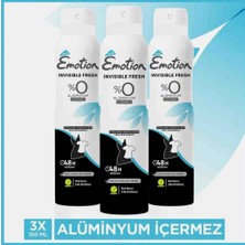 Emotion Invisible Fresh Alüminyumsuz Vegan Kadın Deodorant 150X3 ml