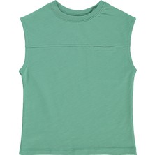 Civil Boys Basic Sıfır Kol 2-5 Yaş Tişört - Yeşil