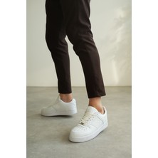 KB-N09 Kuback Beyaz Cilt Günlük Erkek Ayakkabı