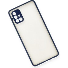 Youday Home Galaxy A71 Kılıf Montreal Silikon Kapak - Lacivert