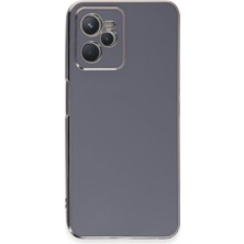 Youday Home Realme C35 Kılıf Volet Silikon - Mavi