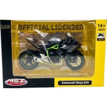  1/18 kawasaki h2r model motosiklet