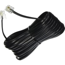 Livolo 5 Metre Siyah Telefon Modem ADSL VDSL Ara Kablosu Yüksek Performanslı RJ11 Bağlantı