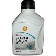 Shell Fren Hidroliği Dot-3 500 ml Motor Yağları İçin Yüksek Performanslı Hidrolik Sıvı