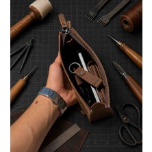Vintage Leather Craft Hakiki Deri Erkek El Çantası