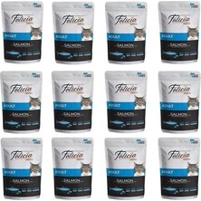 Felicia Tahılsız Somonlu Yetişkin Kedi Maması 85 gr Premium Kalite 12 Adet