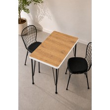 Valu Home 60X90 Metal Ayaklı Yemek Masası Çalışma Masası Balkon Mutfak Ofis Masası
