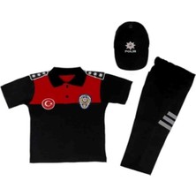 Ayancık Kids Erkek Çocuk Yazlık Yunus Doğumgünü Hediyelik Polis Kostümü (2-4-6-8-10) Yaş