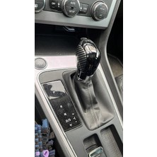 Stilix Garage Golf 7 7.5 Leon 2013/2020 Passat B8 B7 2013-2020 Karbon Desenli Dsg Vites Topuzu Yenileme 4 Parça