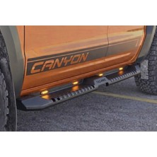 TMZ Garage 2018+ Ssangyong Musso Demir Offroad Yan Basamak Led'li (TMZ4WD Yazılı)