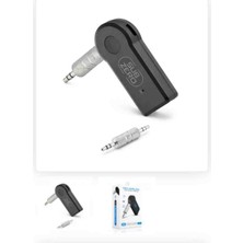 Premium FM25 Bluetooth Aux Araç Kiti - Kablosuz Mini Ses Alıcı Hands-Free Araç Kiti