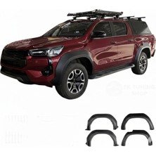 TMZ Garage 2020+TOYOTA Hilux Çamurluk Dodik Kaplama Kabartma Koruma Seti 4 Parça