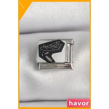 Havor Paslanmaz Çelik Uçak Desenli Charm Bileklik Aksesuarı