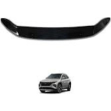 TMZ Garage Hyundai Tucson Uyumlu Ön Kaput Rüzgarlığı Taş Koruyucu Parlak/mat Siyah Abs Plastik (2021-2023)