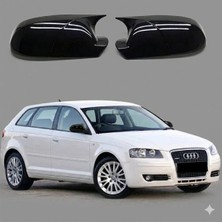 TMZ Garage 2012-2019 Audi A3 8V Batman Yarasa Ayna Kapak Parlak Siyah