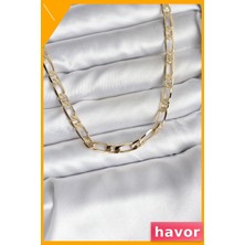 Havor Pirinç Kaplama Kadın Kolye Altın Renk Aksesuar