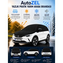 Autozel Togg T10F Uyumlu Yazlık Pratik Yarım Araba Brandası | Uv Korumalı | Nefes Alan Kumaş
