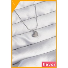 Havor Minimal Kalp Tasarımlı Kararmaz Kolye