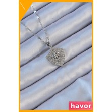Havor Zirkon Taşlı Kutup Yıldızı Kolye 45CM Zincir Uzunluğu
