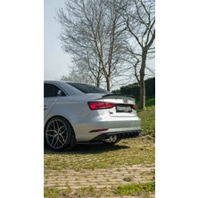 TMZ Garage Audi A3 8V Sedan 2016-2020 Arka Difüzör | Sportif Tampon Altı Eki & Agresif Görünüm