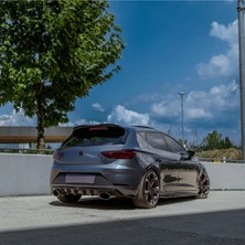 TMZ Garage Seat Leon Fr 2017-2019 Arka Difüzör | Piano Black Sportif Arka Difüzör Seti