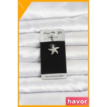 Havor Deniz Yıldızı Model Göbek Piercing 316L Cerrahi Çelik