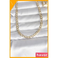 Havor Pirinç Malzeme 14K Altın Renk Kaplama 60CM Kadın Kolye