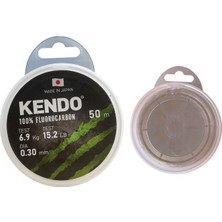 Kendo White 50MT 0.30MM %100 Fluorocarbon Misina