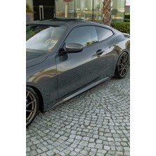 TMZ Garage Bmw 4 Serisi G22 Yan Marşpiyel Gövde Eki Seti (Sağ-Sol) Parlak Siyah (Piano Black)
